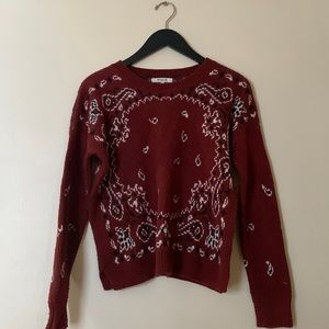 Madewell Bandana Sweater